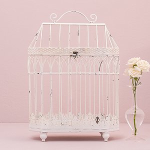 Wedding Reception Conservatory Style Round Birdcage Centrepieces